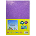 jags-mumbai Glitter Paper & Foam Sheet A4 Glitter Foam Sheet With Stick L Purple 26164LPE