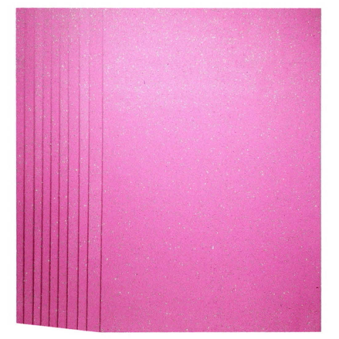 jags-mumbai Glitter Paper & Foam Sheet A4 Glitter Foam Sheet With Sticker B Pink 26164BPK