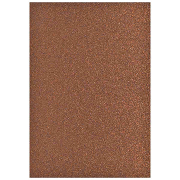 A4 Glitter Foam Sheet With Sticker Brown 26164BN