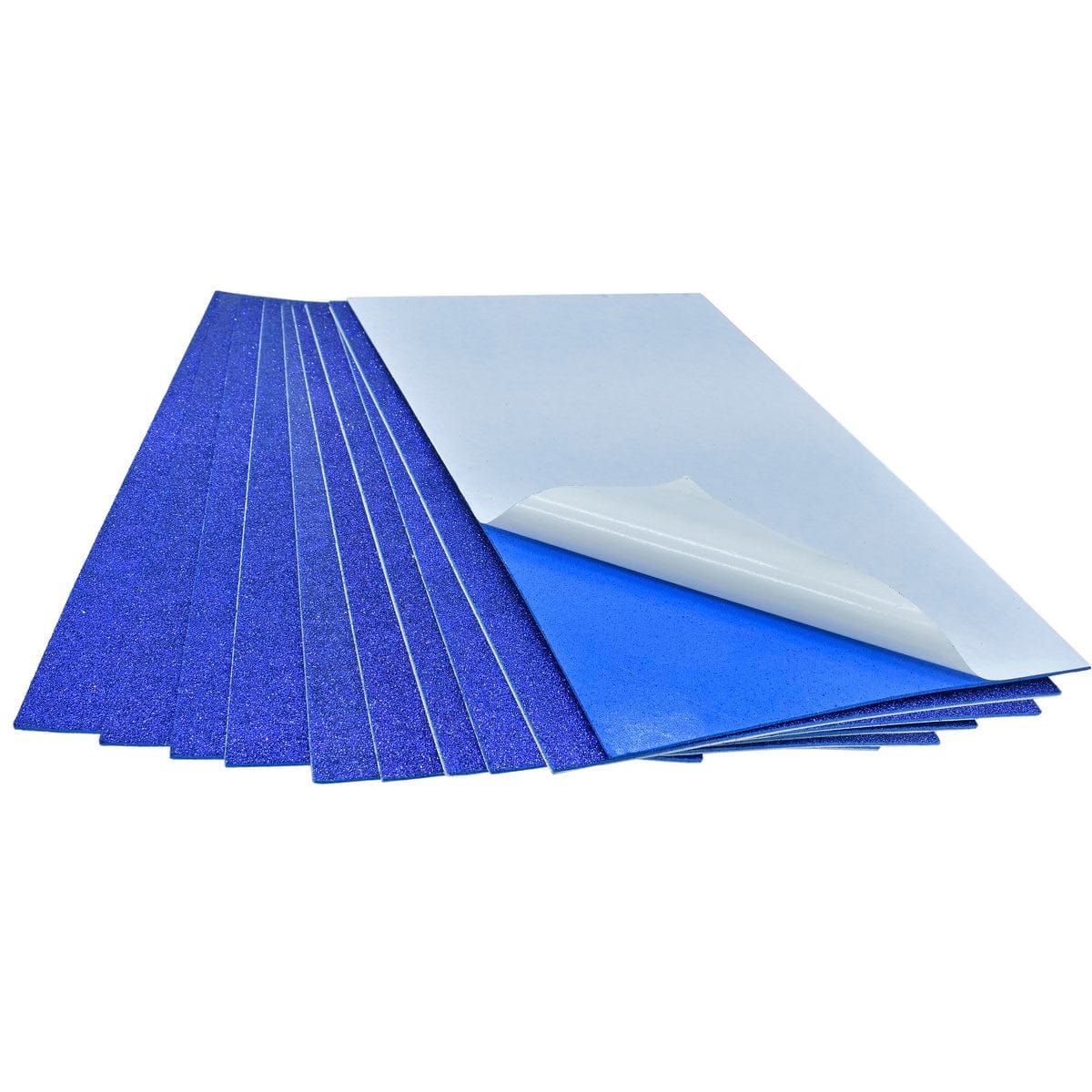 jags-mumbai Glitter Paper & Foam Sheet A4 Glitter Foam Sheet With Sticker N Blue