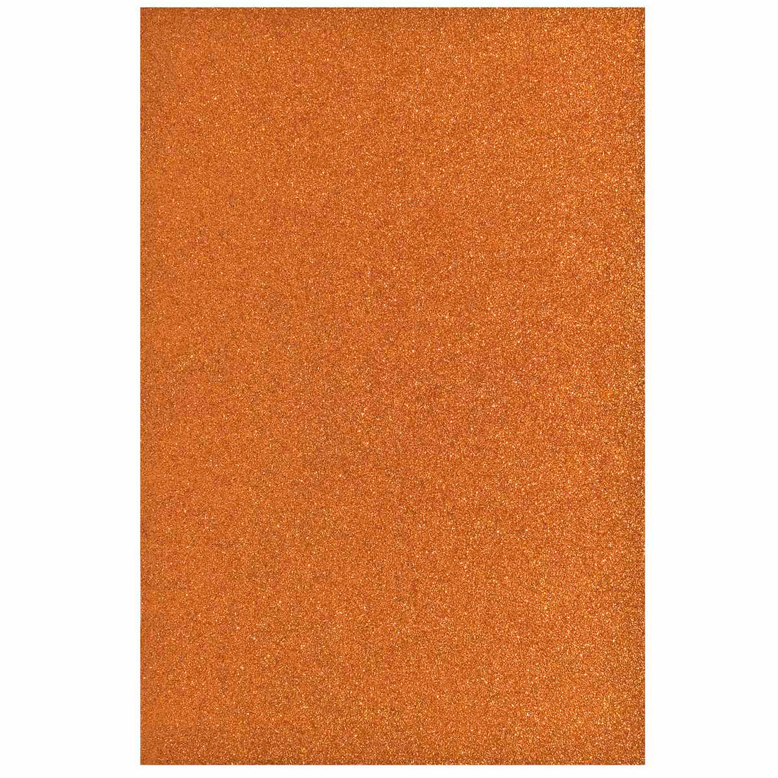 jags-mumbai Glitter Paper & Foam Sheet A4 Glitter Foam Sheet With Sticker Orange 26164OE