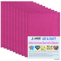 jags-mumbai Glitter Paper & Foam Sheet A4 Glitter Foam Sheet With Sticker R Pink 26164RPK