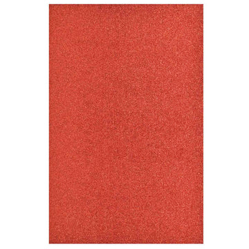 A4 Glitter Foam Sheet With Sticker Red 26164RD