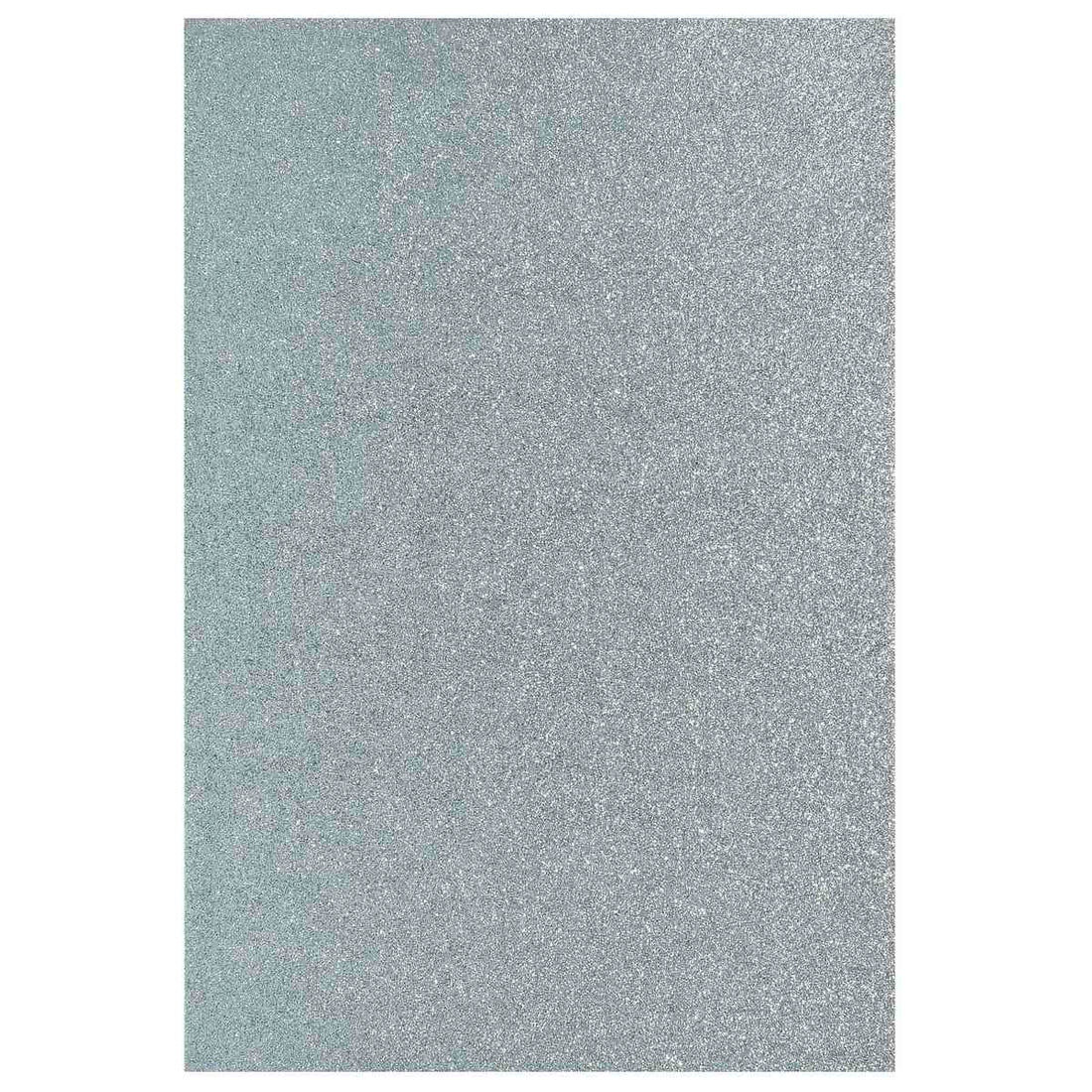 jags-mumbai Glitter Paper & Foam Sheet A4 Glitter Foam Sheet With Sticker Silver 26164SR