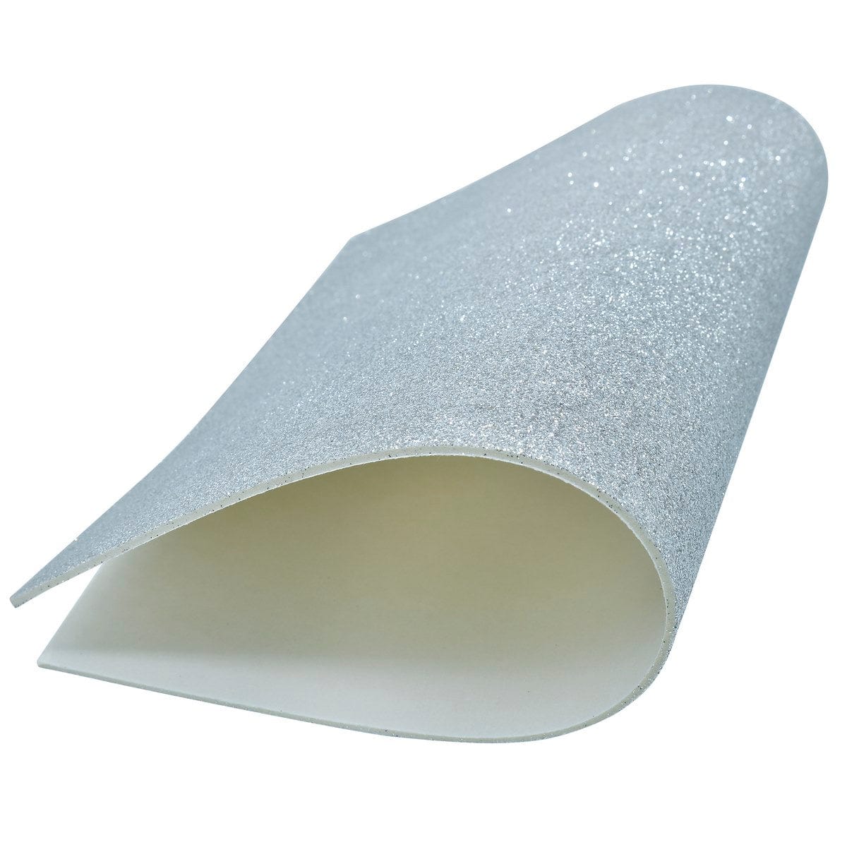 jags-mumbai Glitter Paper & Foam Sheet A4 Glitter Foam Sheet With Sticker Silver 26164SR