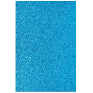 A4 Glitter Foam Sheet With Sticker Sky Blue 26164SBL