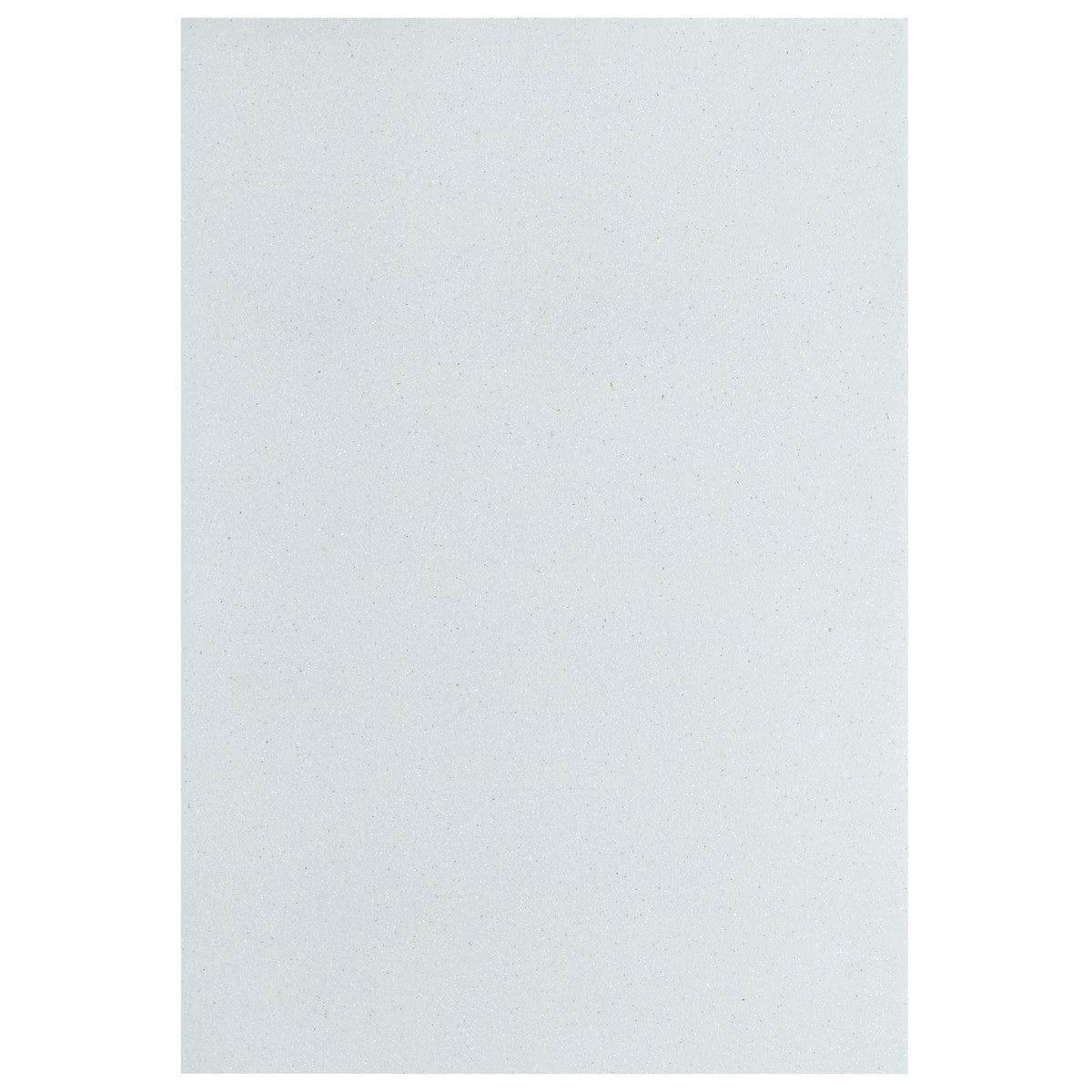 jags-mumbai Glitter Paper & Foam Sheet A4 Glitter Foam Sheet With Sticker White 26164WE