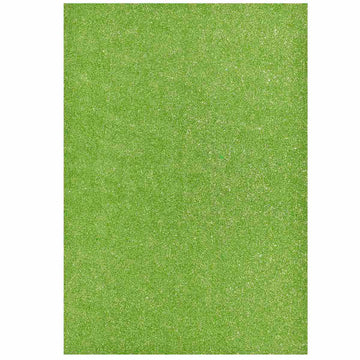 A4 Glitter Foam Sheet Without Stk L Green 00196LGN