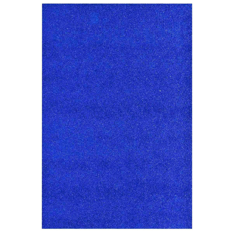 jags-mumbai Glitter Paper & Foam Sheet A4 Glitter Foam Sheet Without Stk N Blue 00196BL