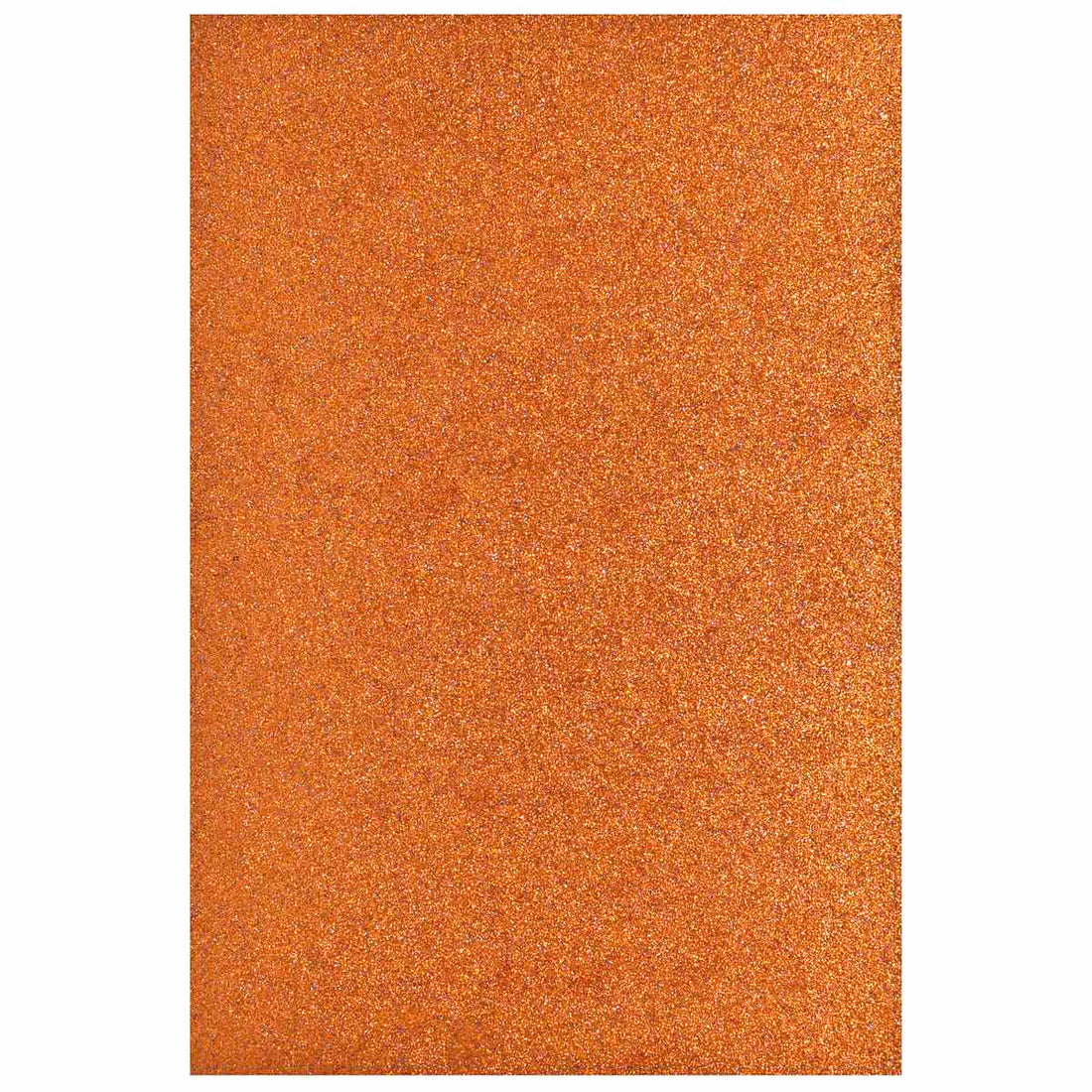 jags-mumbai Glitter Paper & Foam Sheet A4 Glitter Foam Sheet Without Stk Orange 00196OE