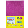 jags-mumbai Glitter Paper & Foam Sheet A4 Glitter Foam Sheet Without Stk R Pink 00196RPK