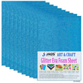 jags-mumbai Glitter Paper & Foam Sheet A4 Glitter Foam Sheet Without Stk S Blue 00196NBL