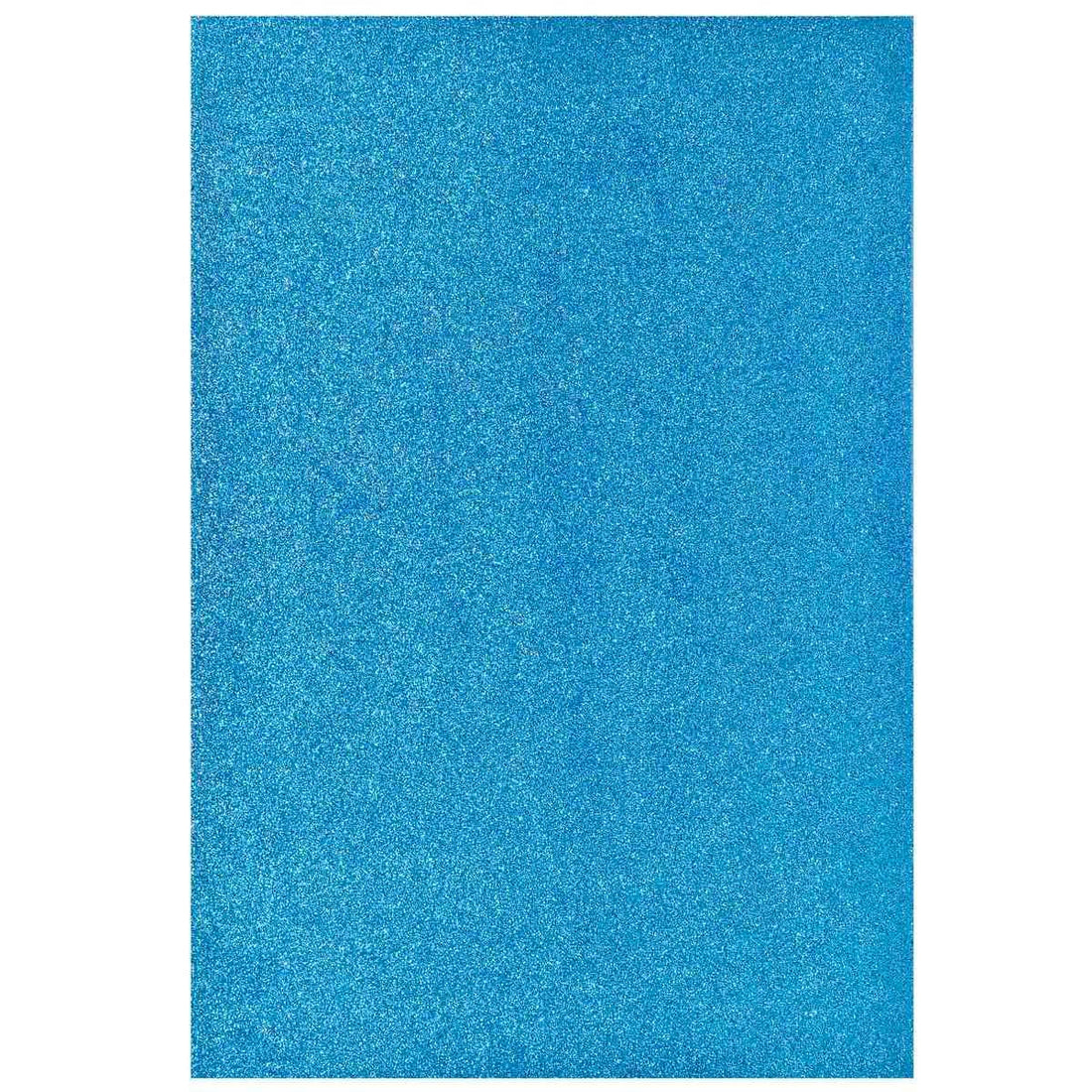 jags-mumbai Glitter Paper & Foam Sheet A4 Glitter Foam Sheet Without Stk S Blue 00196NBL