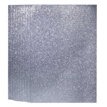 A4 Glitter Foam Sheet Without Stk Silver 00196SR