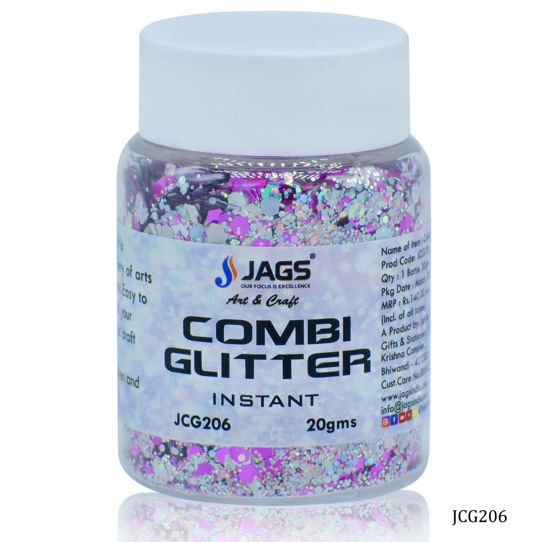 jags-mumbai Glitter Powder Jags Combi Glitter 20Gms