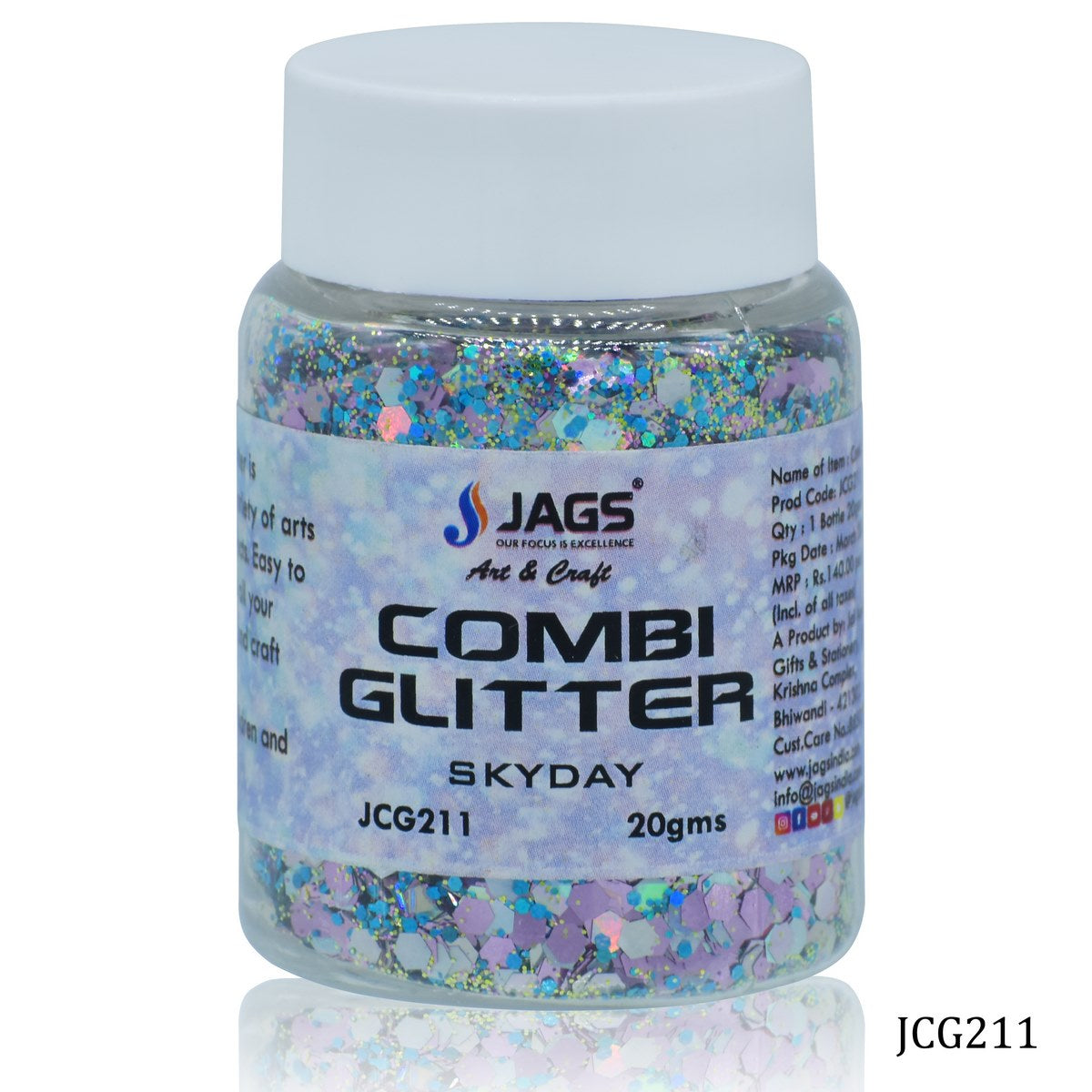 jags-mumbai Glitter Powder Jags Combi Glitter 20Gsm Skyday