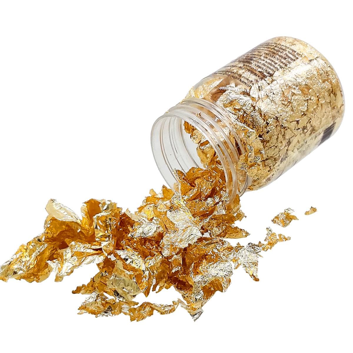 jags-mumbai Glitter Powder JAGS Gilding Flakes Small Bottel Gold