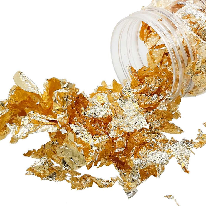 JAGS Gilding Flakes Small bottle Gold l Pack of 1