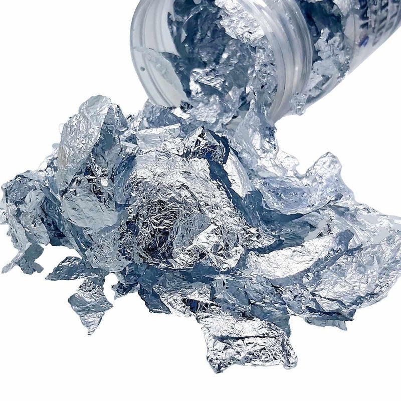 jags-mumbai Glitter Powder JAGS Gilding Flakes Small Bottel Silver