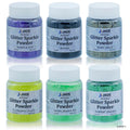 jags-mumbai Glitter Powder Jags Glitter Sparkle Powder 6 Pcs (1No) Mix Colour JGSP6P-1