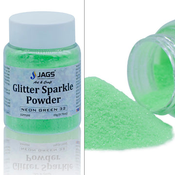 Jags Glitter Sparkle Powder 6 Pcs (1No) Mix Colour JGSP6P-1