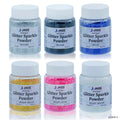 jags-mumbai Glitter Powder Jags Glitter Sparkle Powder 6 Pcs (3No) Mix Colour JGSP6P-3