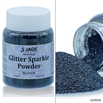 Jags Glitter Sparkle Powder Black 20gm