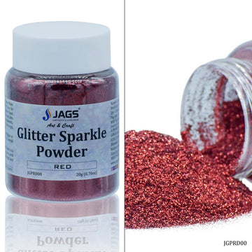 jags-mumbai Glitter Powder Jags Glitter Sparkle Powder Red 20gm JGPRD00