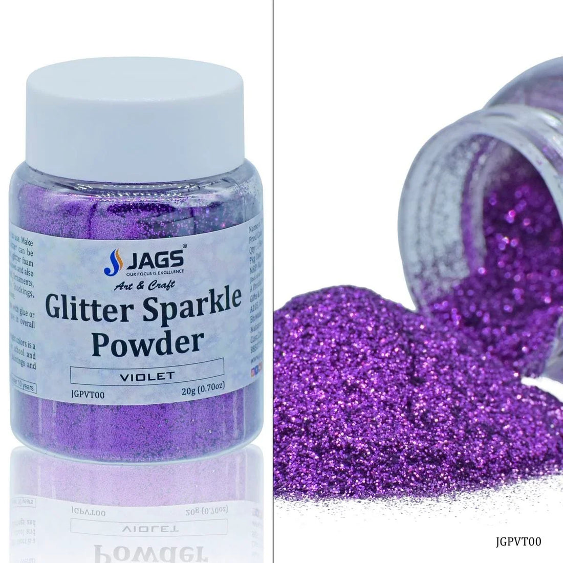 jags-mumbai Glitter Powder Violet Glitter Powder 20gms