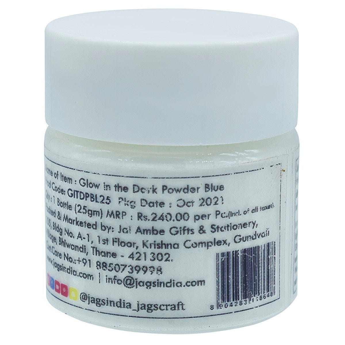 jags-mumbai Glow Powder & Pigment Glow in the Dark Powder 25gm Blue