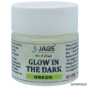 Glow in the Dark Powder 25gm Green GITDPGN25