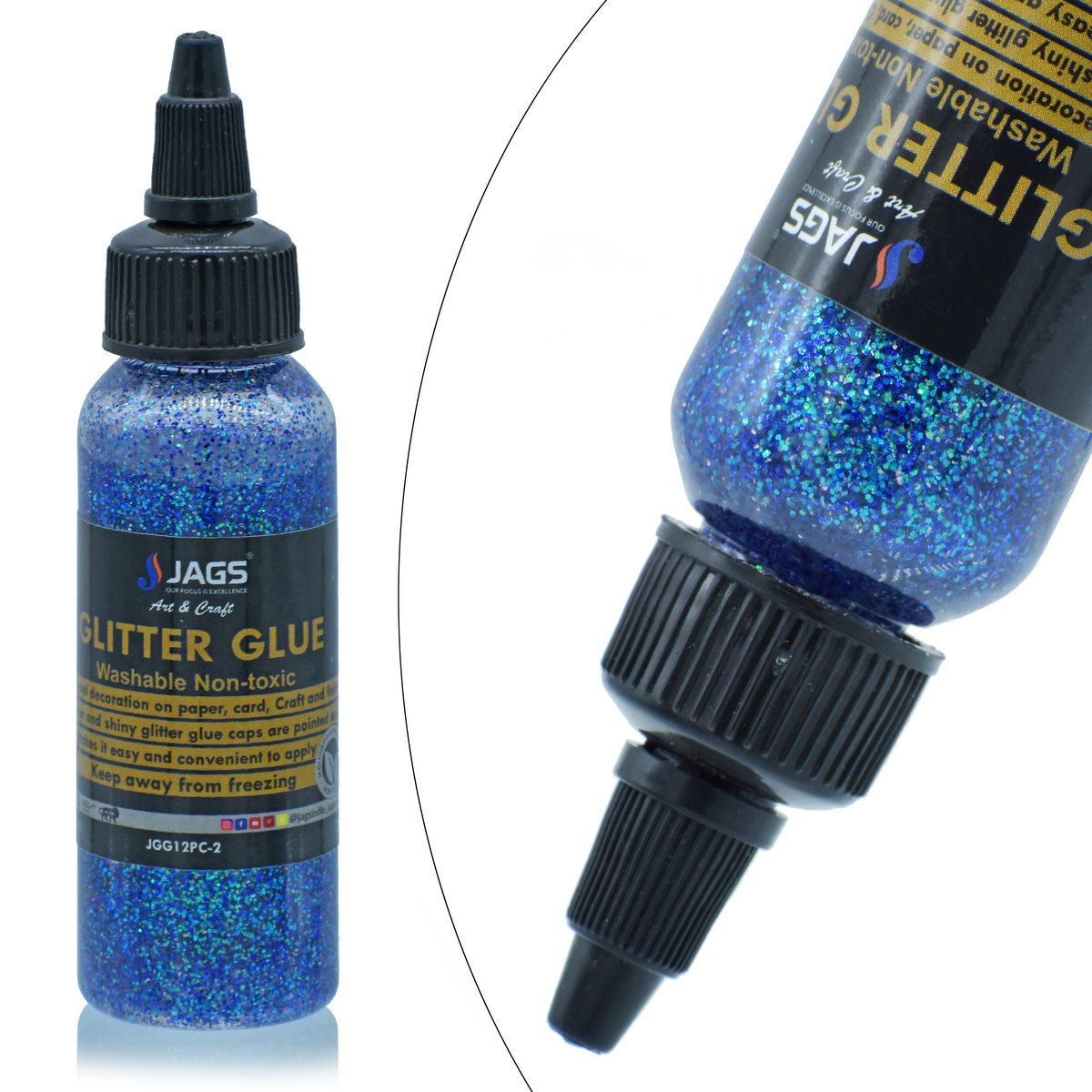 jags-mumbai Glue Glitter Glue Art Shaker Any 1 Colour