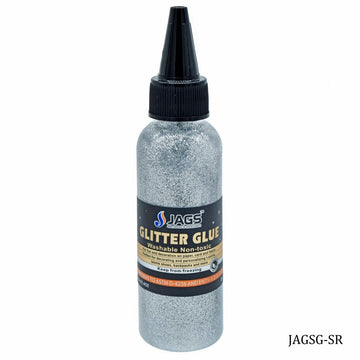 Jags Glitter Glue | Art Shaker | Silver (70ml)