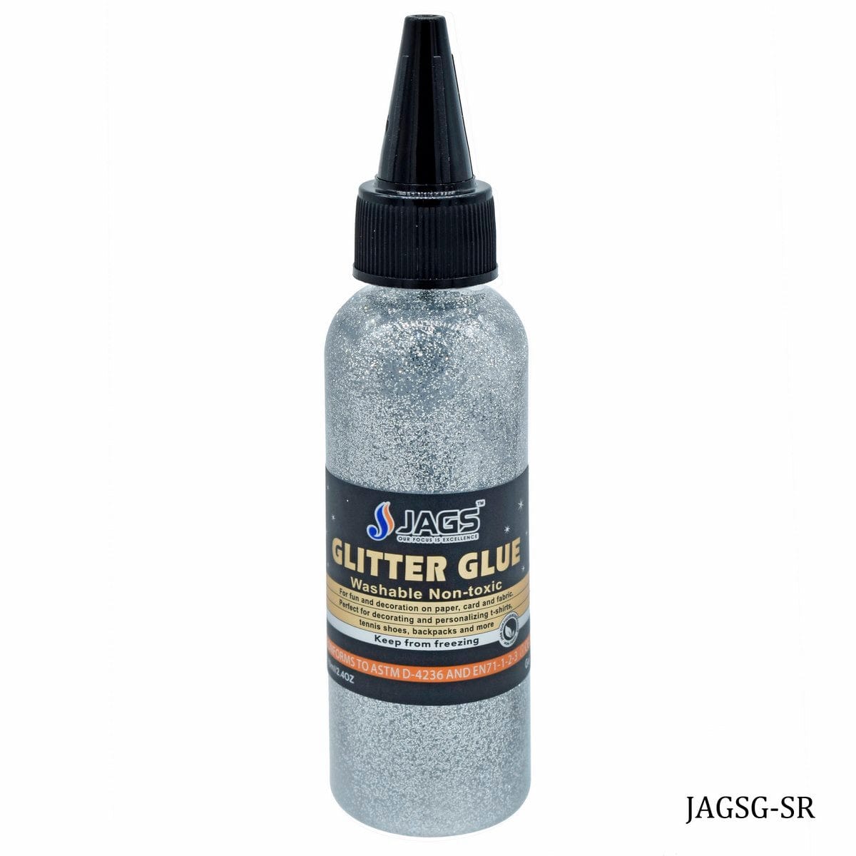 jags-mumbai Glue Jags Glitter Glue | Art Shaker | Silver (70ml)