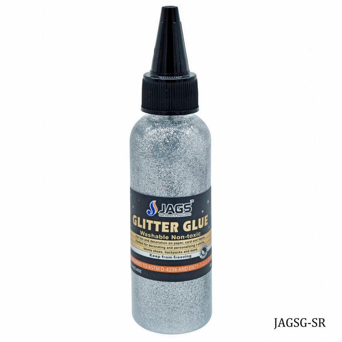 Jags Glitter Glue | Art Shaker | Silver (70ml)