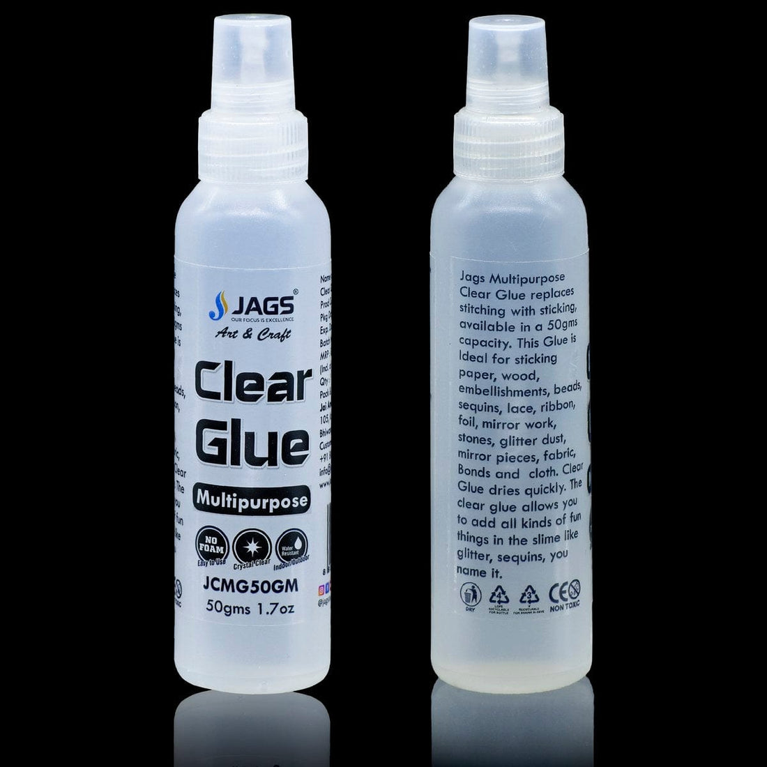 jags-mumbai Glue Jags Multipurpose Clear Glue 50Gm JCMG50GM