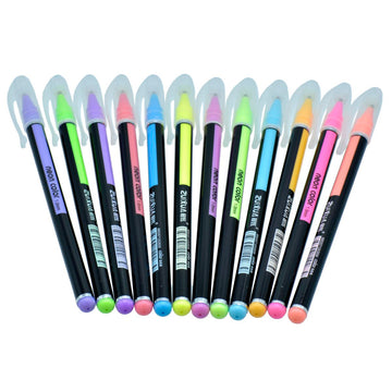 Paster highlighter  pen Neon Color 1.0MM 12Pcs Set HP6207-12