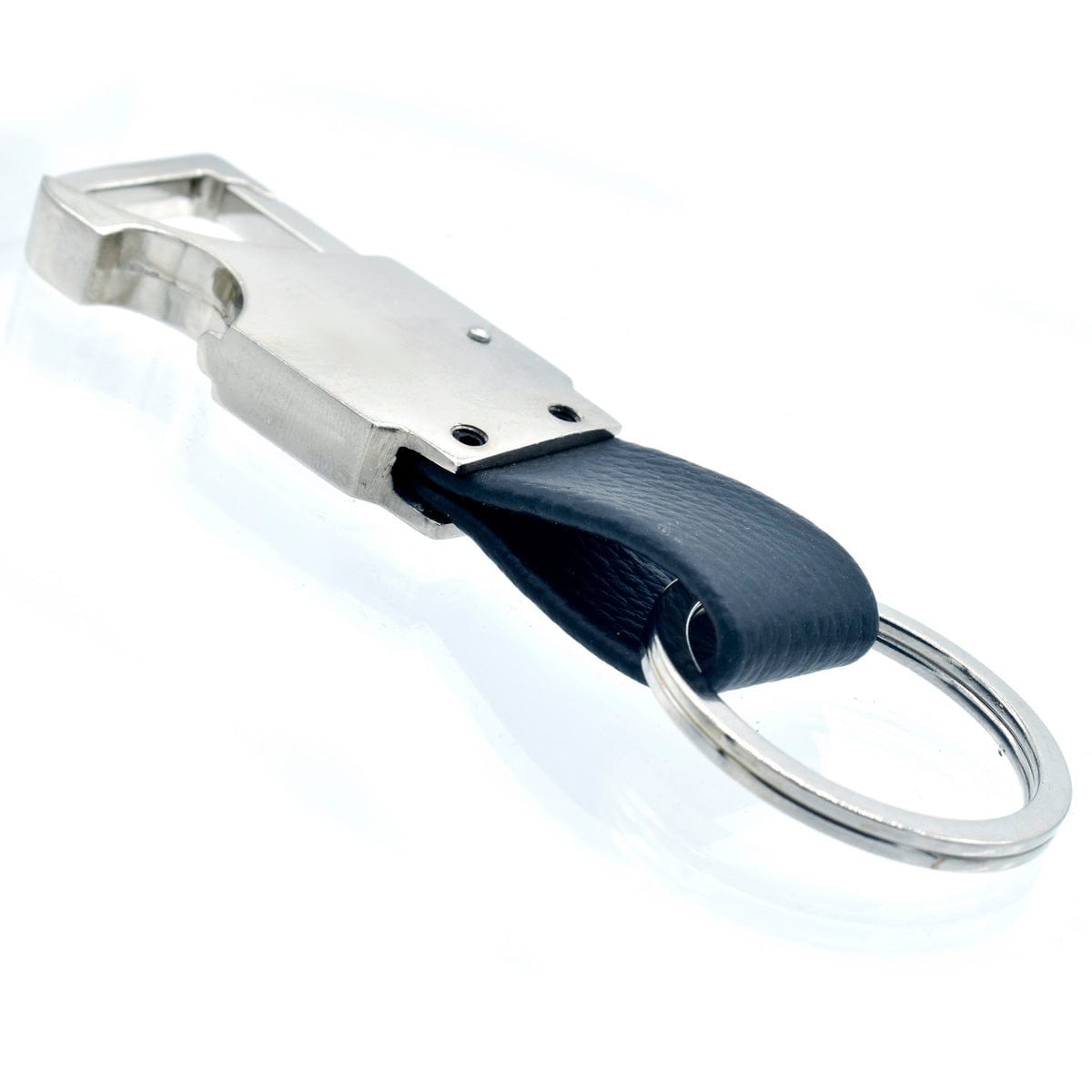 jags-mumbai Hook Key Chain Leather Hook With Ring Black