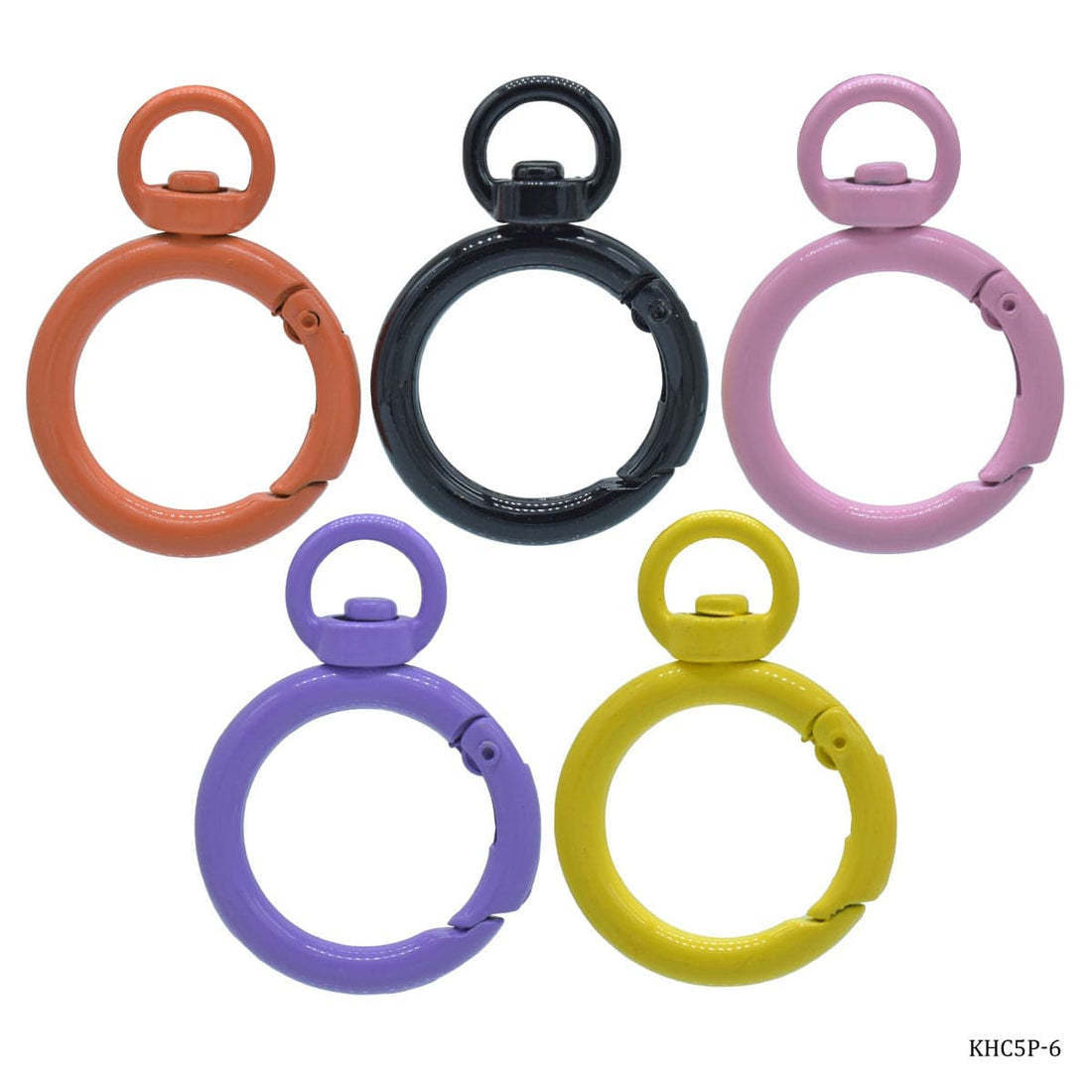 jags-mumbai Hook Key Ring Fitting Pack of 5 Colour Hook Q KHC5P-6