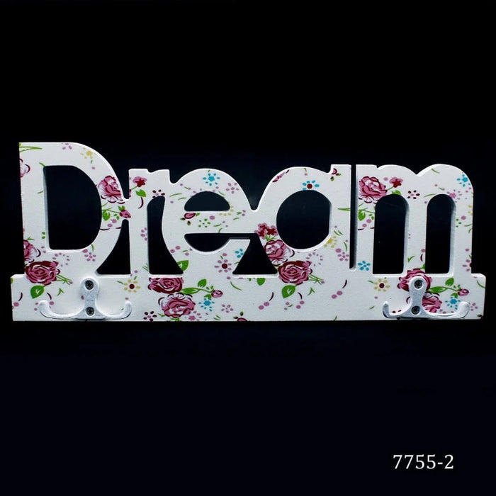 Wooden Hook with Printed Fancy Room & Dream