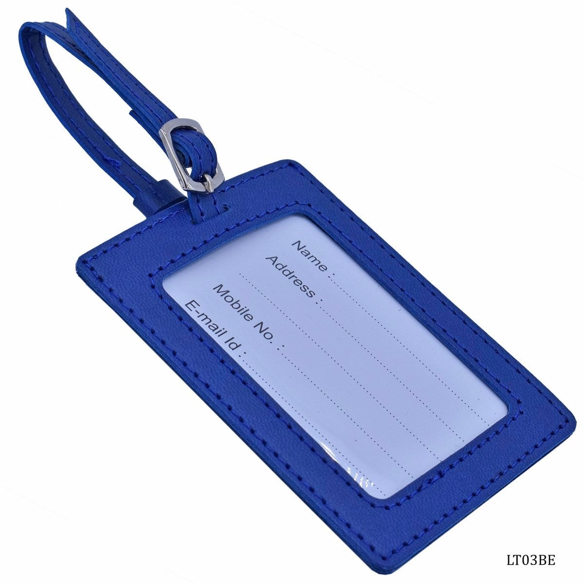 jags-mumbai Household Goods Blue Leatherette Luggage Tag