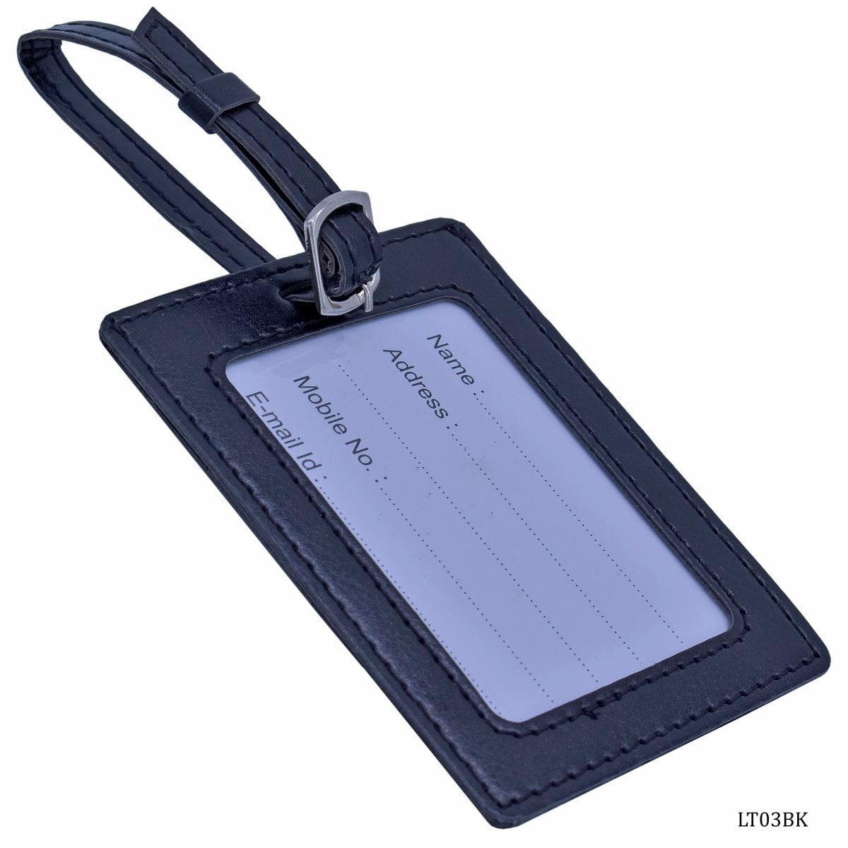 jags-mumbai Household Goods Luggage Tag Leatherette Black