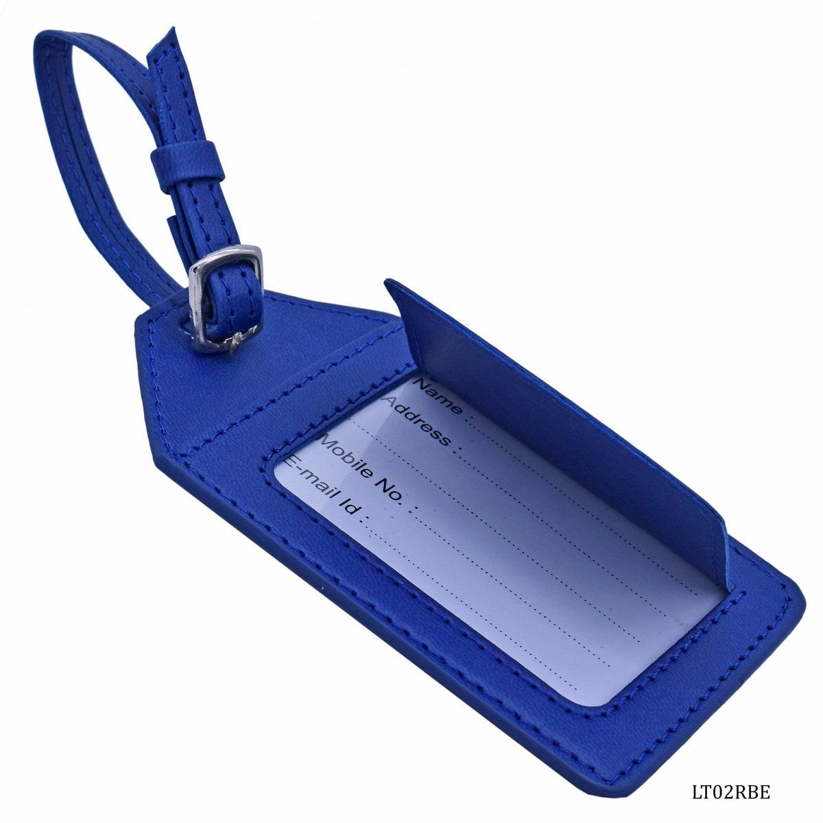 jags-mumbai Household Goods Luggage Tag Leatherette Blue