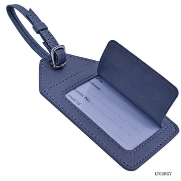 jags-mumbai Household Goods Luggage Tag Leatherette Grey