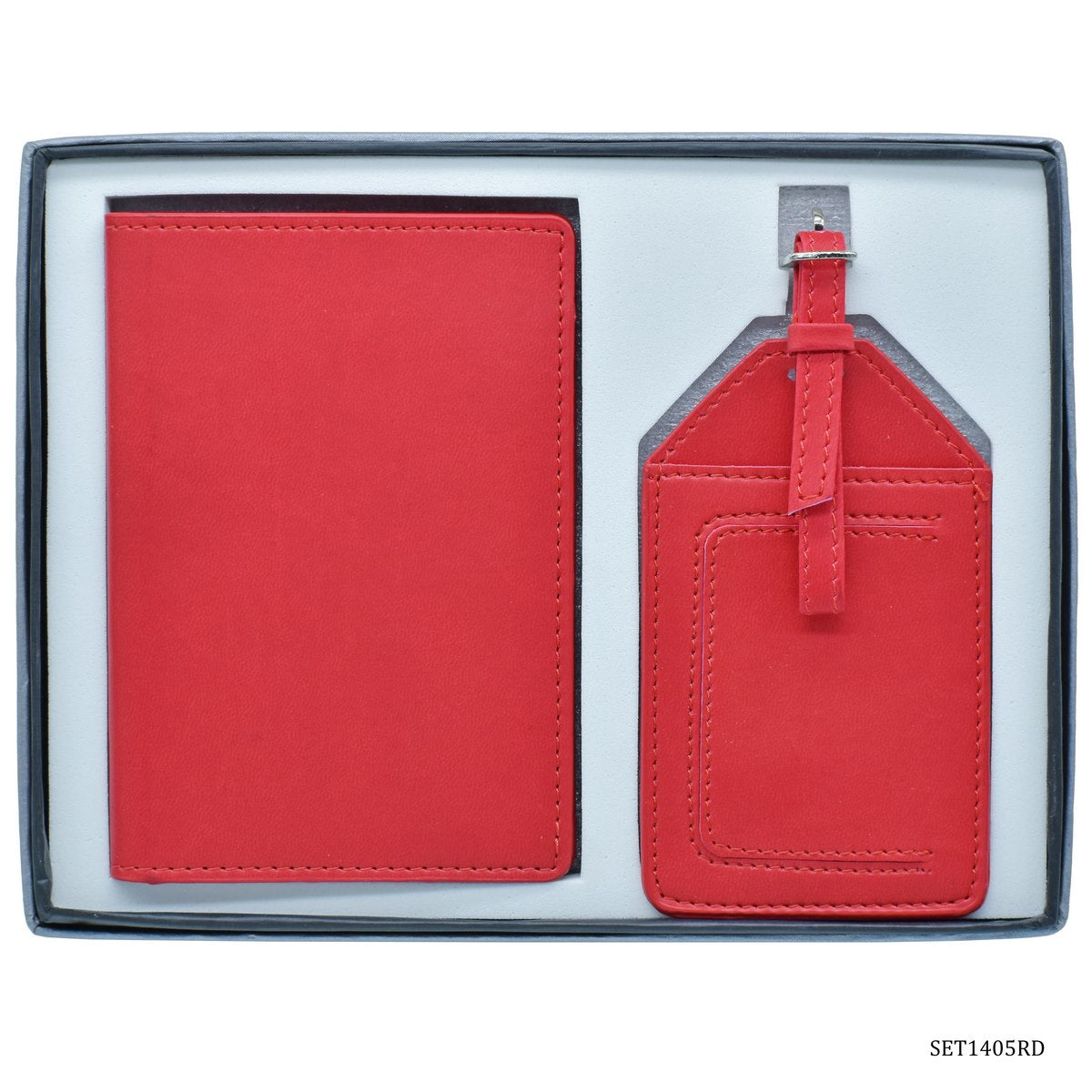 jags-mumbai Household Goods "Travel in Style with the 2-in-1 Passport Holder and Luggage Tag Set in Red"
