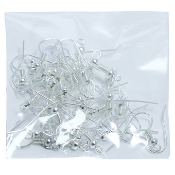 Quilling Jewellery Hooks Silver 15gm QJHS00 (Pack of 6 Sets X 15 Gms)