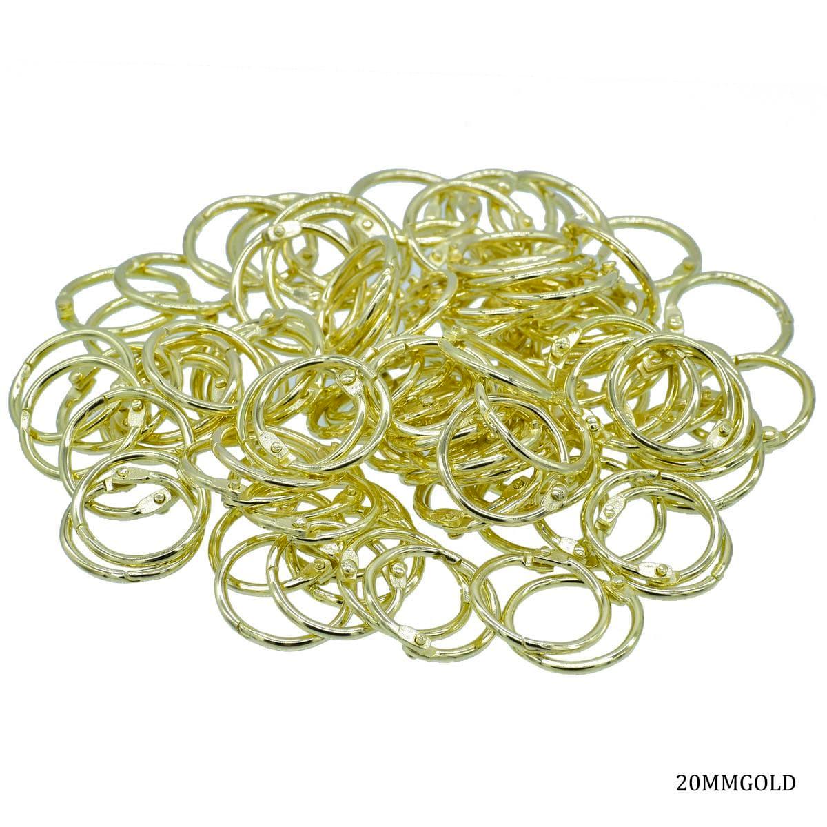 jags-mumbai Jewellery Book Ring Golden 20MM 100 Pcs 20MMGOLD