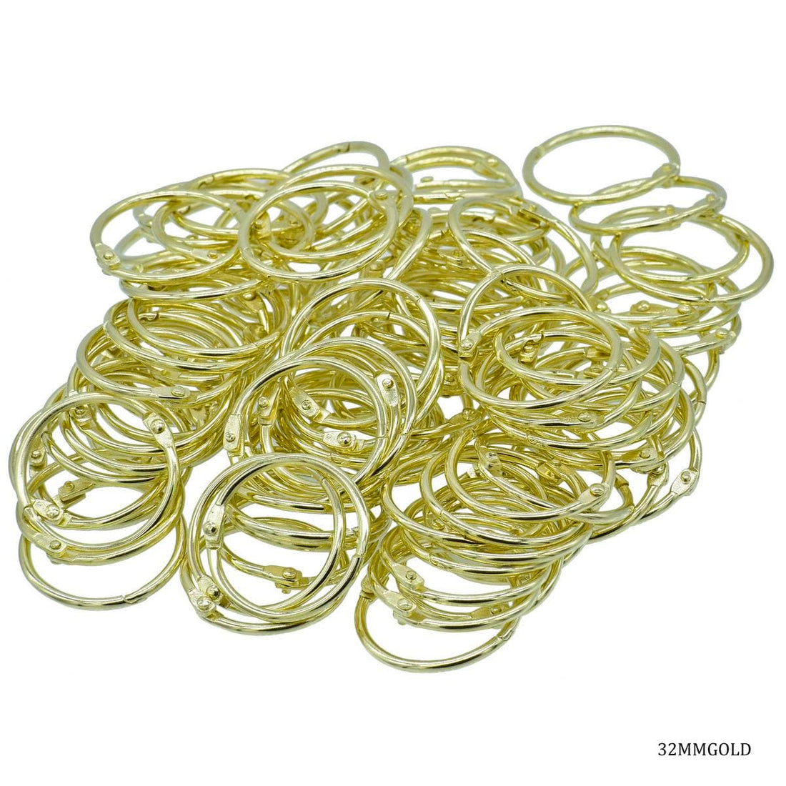 jags-mumbai Jewellery Book Ring Golden 32MM 100 Pcs 32MMGOLD