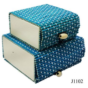 jags-mumbai Jewellery Box Bamboo box (Pack of two bamboo boxes)