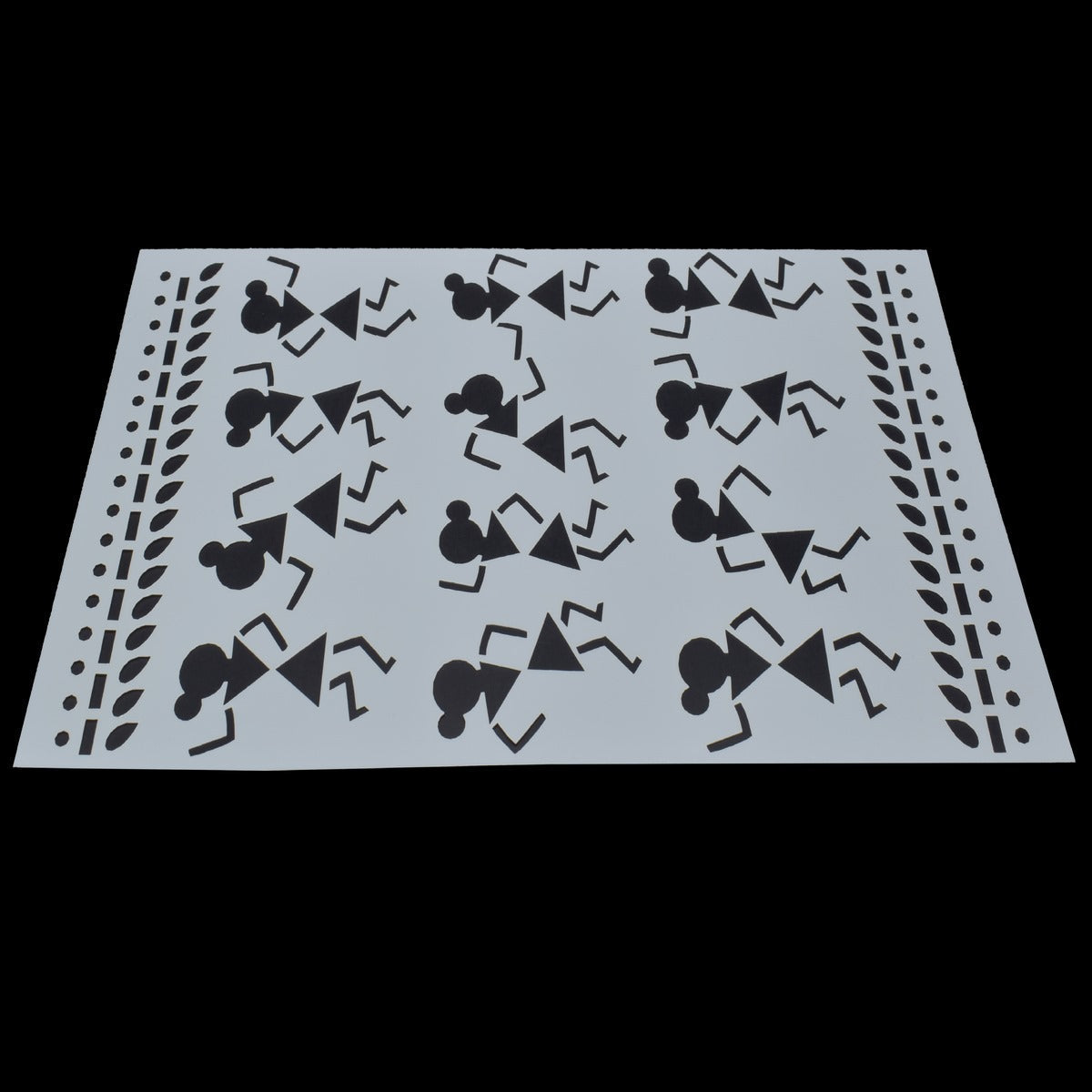 jags-mumbai Jewellery Cultural Heritage: Stencil Plastic A4 size African Tribes for Inspired Artistry
